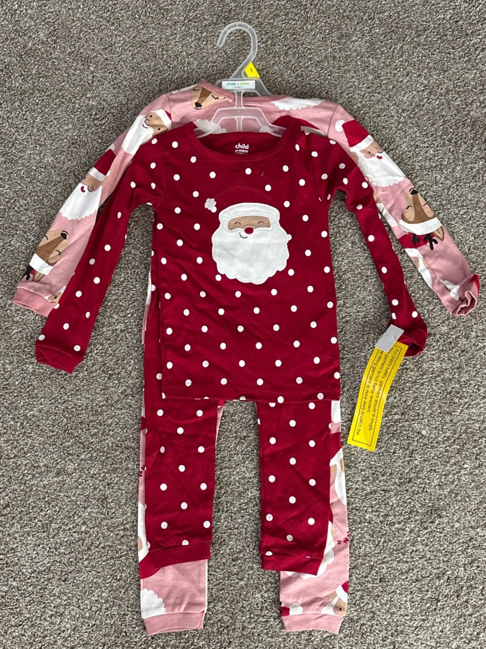 Baby girls long sleeve pants Santa reindeer 2 Christmas pajama sets NWT size 3T